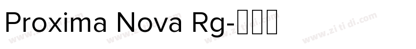 Proxima Nova Rg字体转换